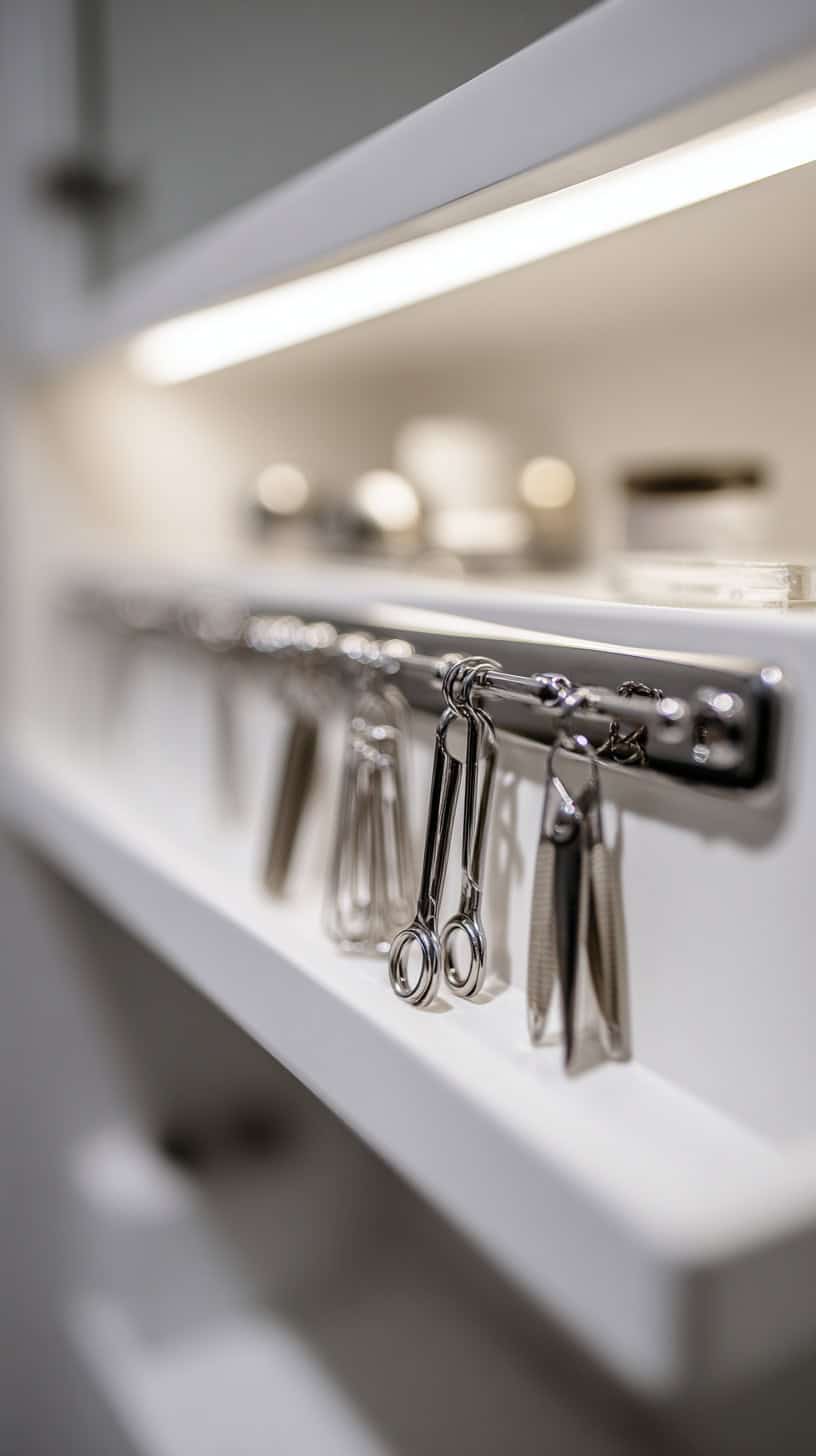 20 Bathroom Storage Solutions for Tiny Spaces 84 Magnetic Strips for Metals