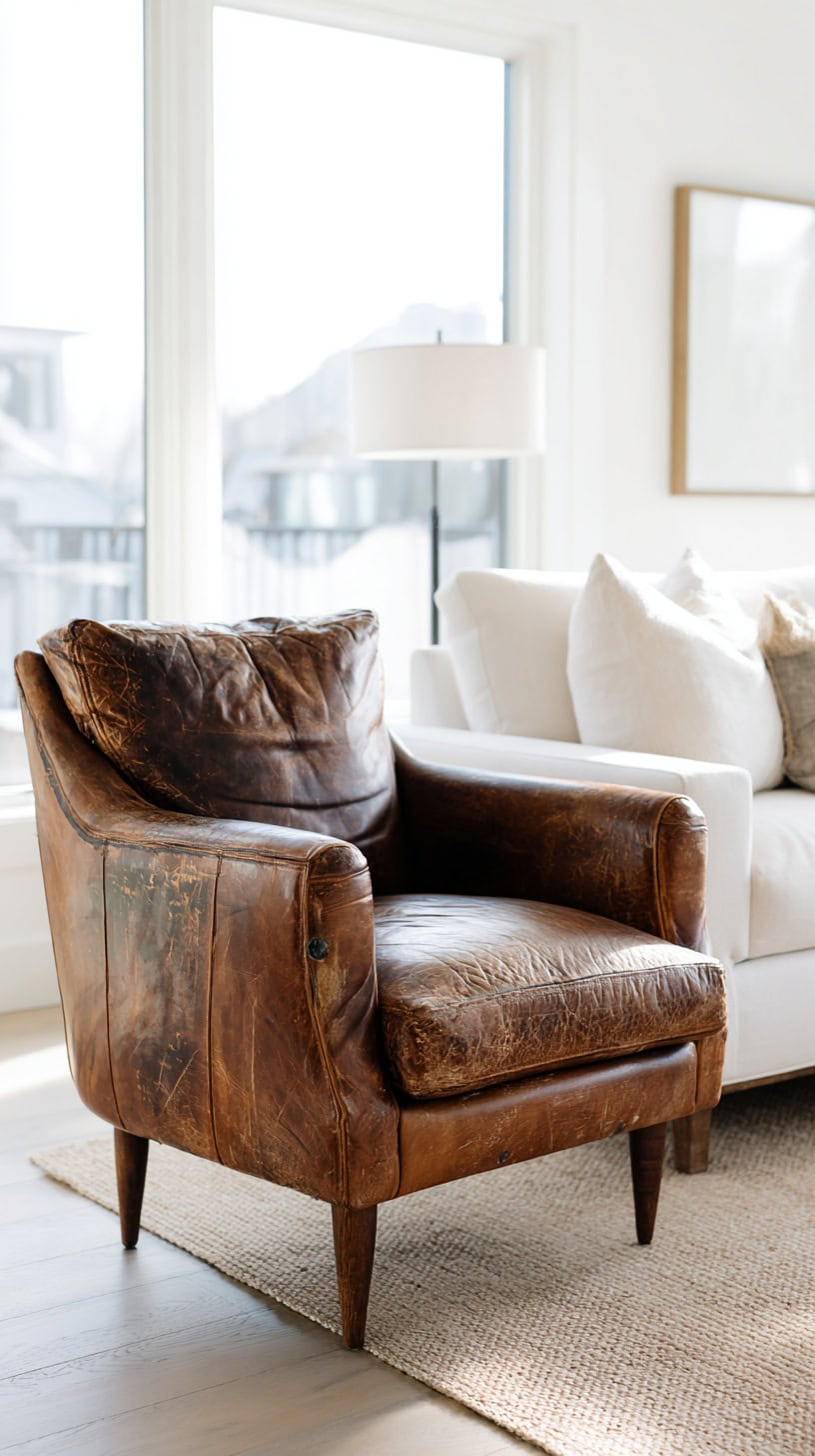 20 Modern Farmhouse Living Room Ideas to Copy Right Now 106 Mixed Vintage Modern Chair