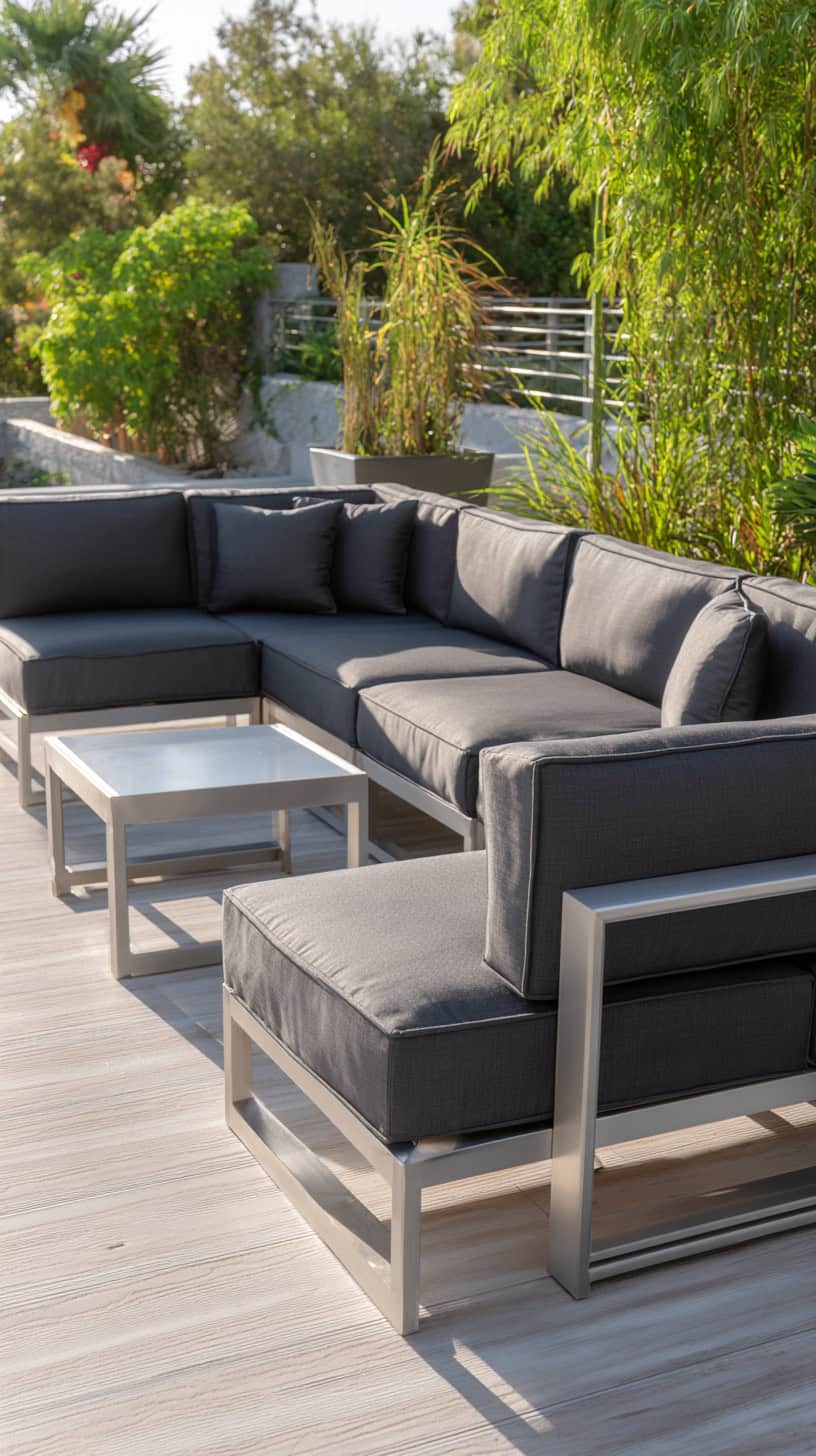 20 Patio Furniture Layouts to Start Planning for Spring 118 Modular Aluminum Frame Set