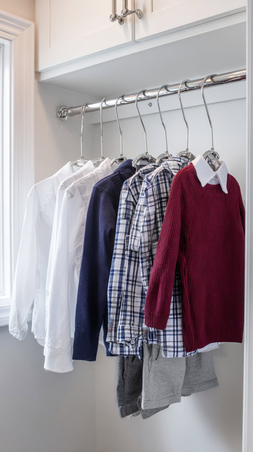 20 Small Closet Organization Ideas to Maximize Space 82 Multi-Hook Hangers for Vertical Storage