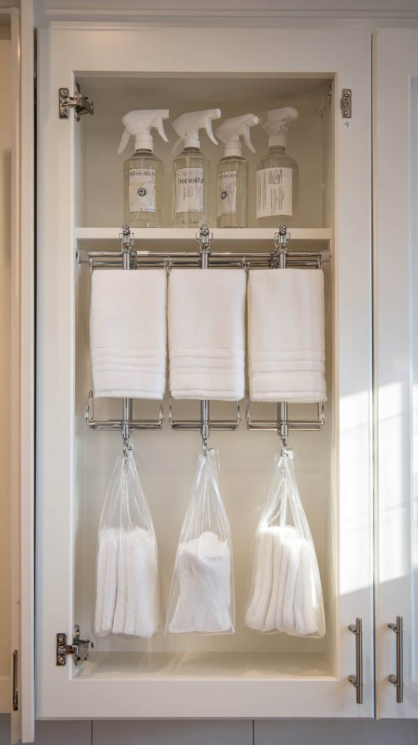 20 Bathroom Storage Solutions for Tiny Spaces 117 Multi-Tier Tension Rods