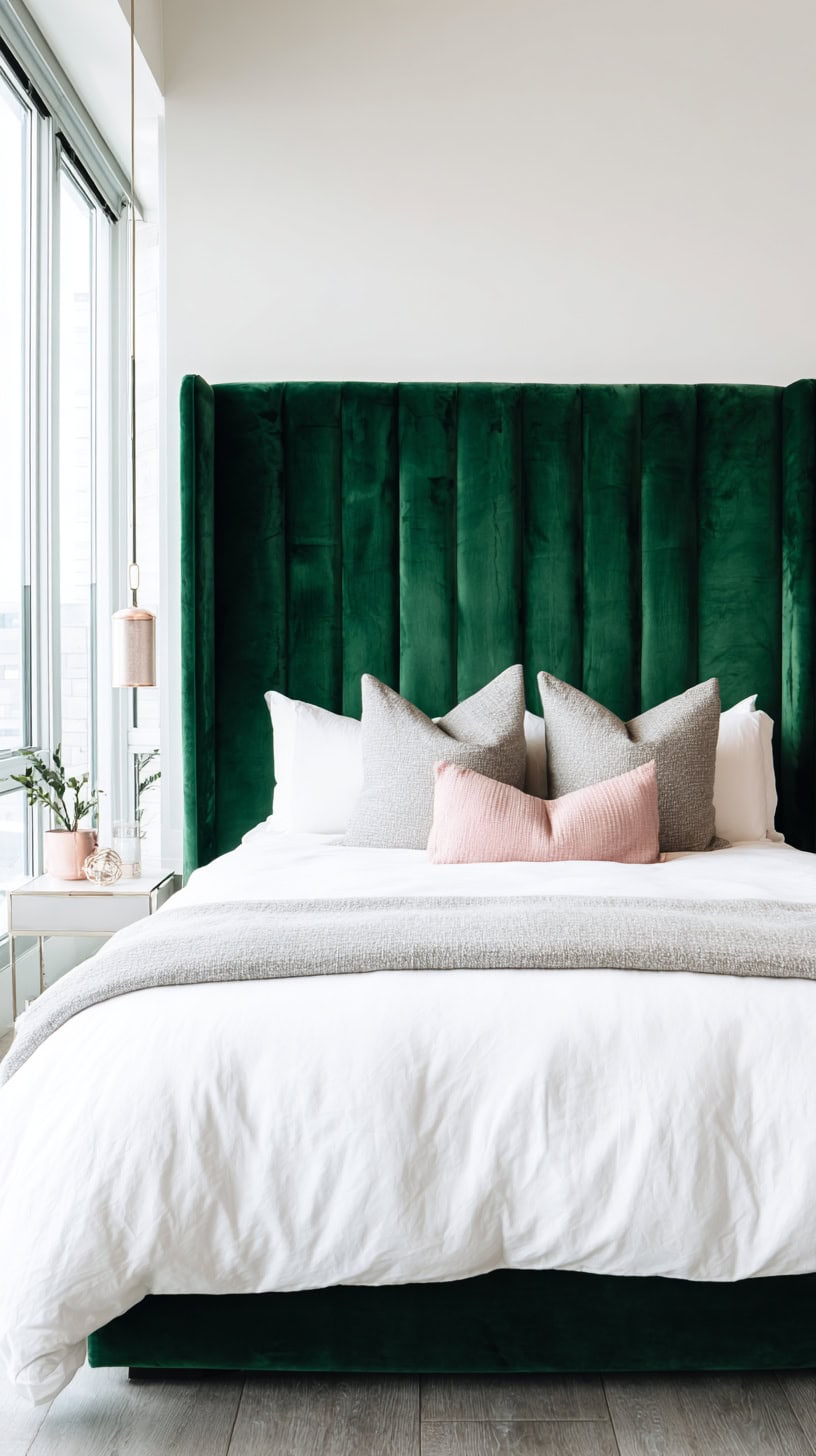 20 DIY Headboard Ideas to Upgrade Your Bedroom 82 Plush Velvet Panel Headboard