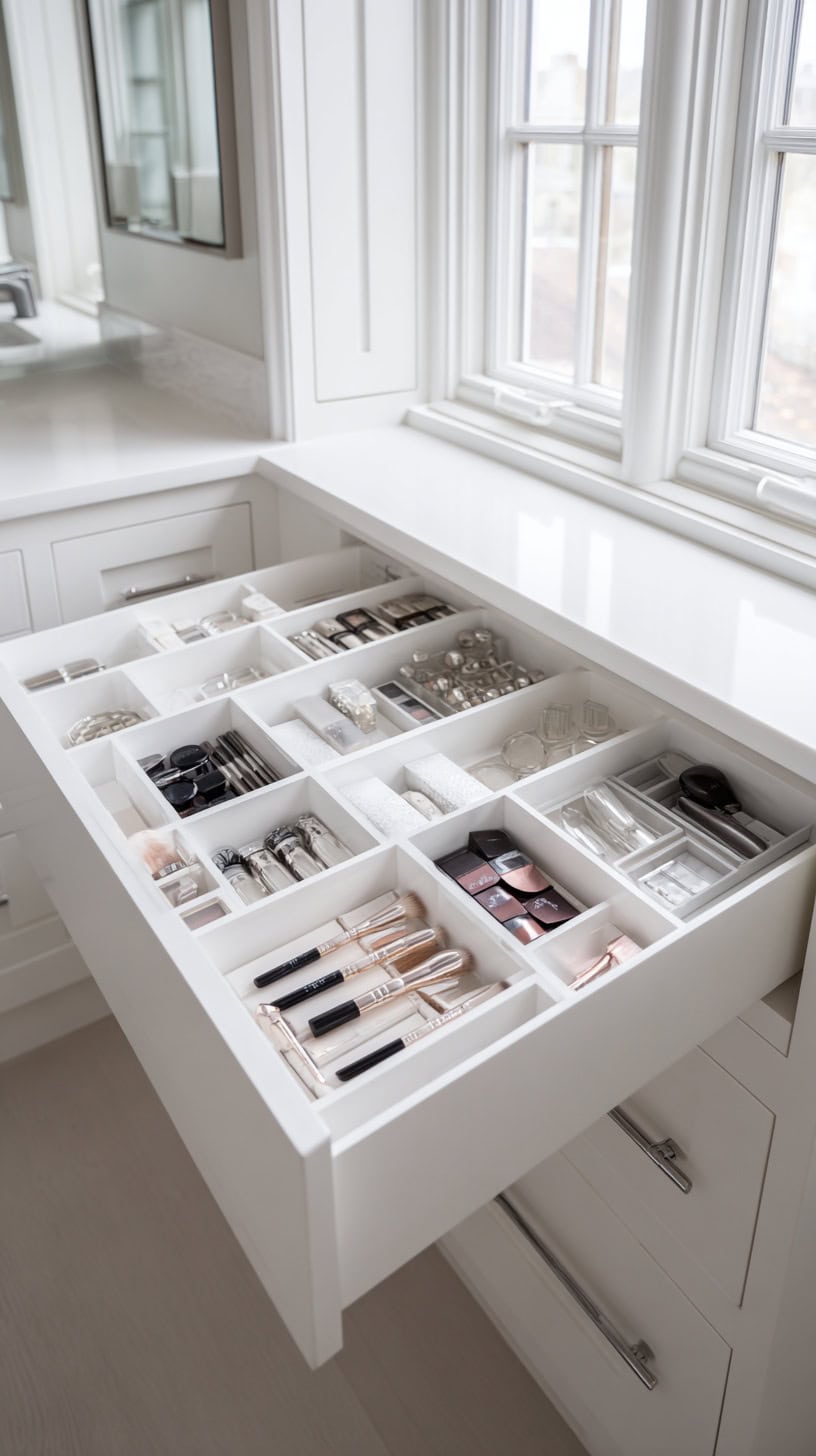 20 Bathroom Storage Solutions for Tiny Spaces 113 Pull-Out Vanity Drawers
