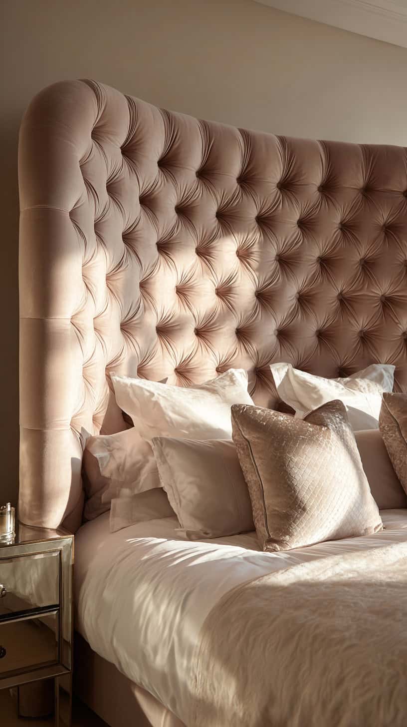 20 DIY Headboard Ideas to Upgrade Your Bedroom 96 Quilted Wraparound Curve Headboard