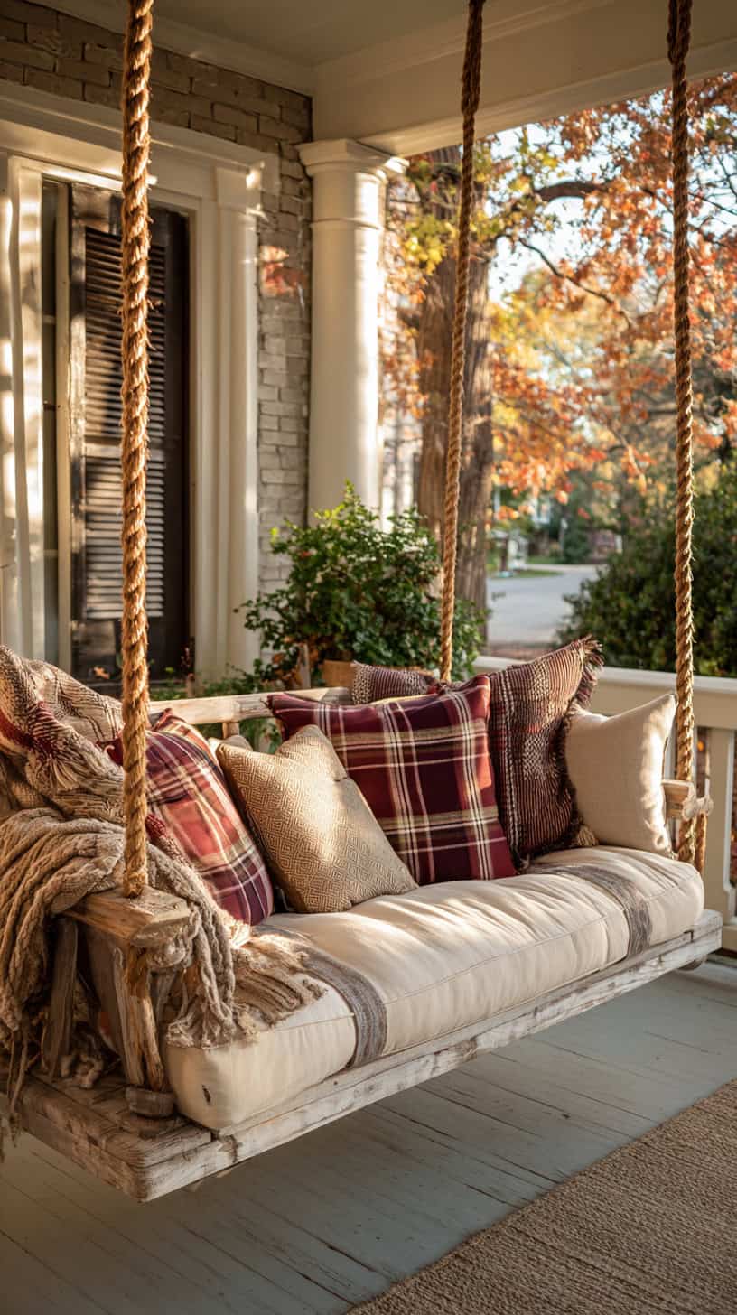 Rope-Hung Porch Swing