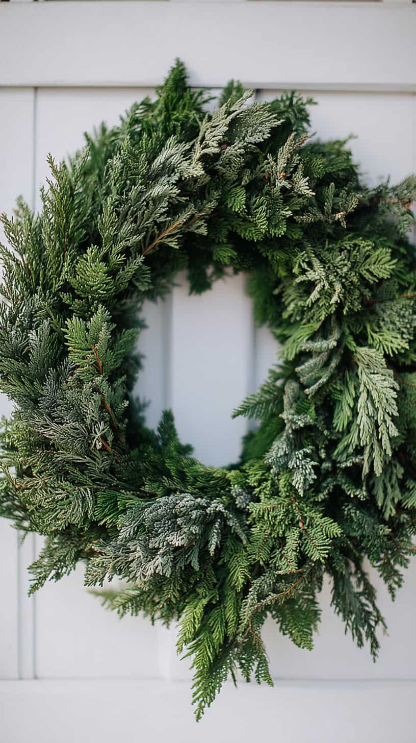 20 Winter Wreath Ideas That Aren't Christmas Themed 82 Simple Evergreen Wreath