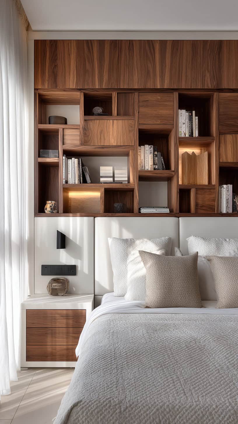 20 DIY Headboard Ideas to Upgrade Your Bedroom 118 Smart Storage Integrated Headboard