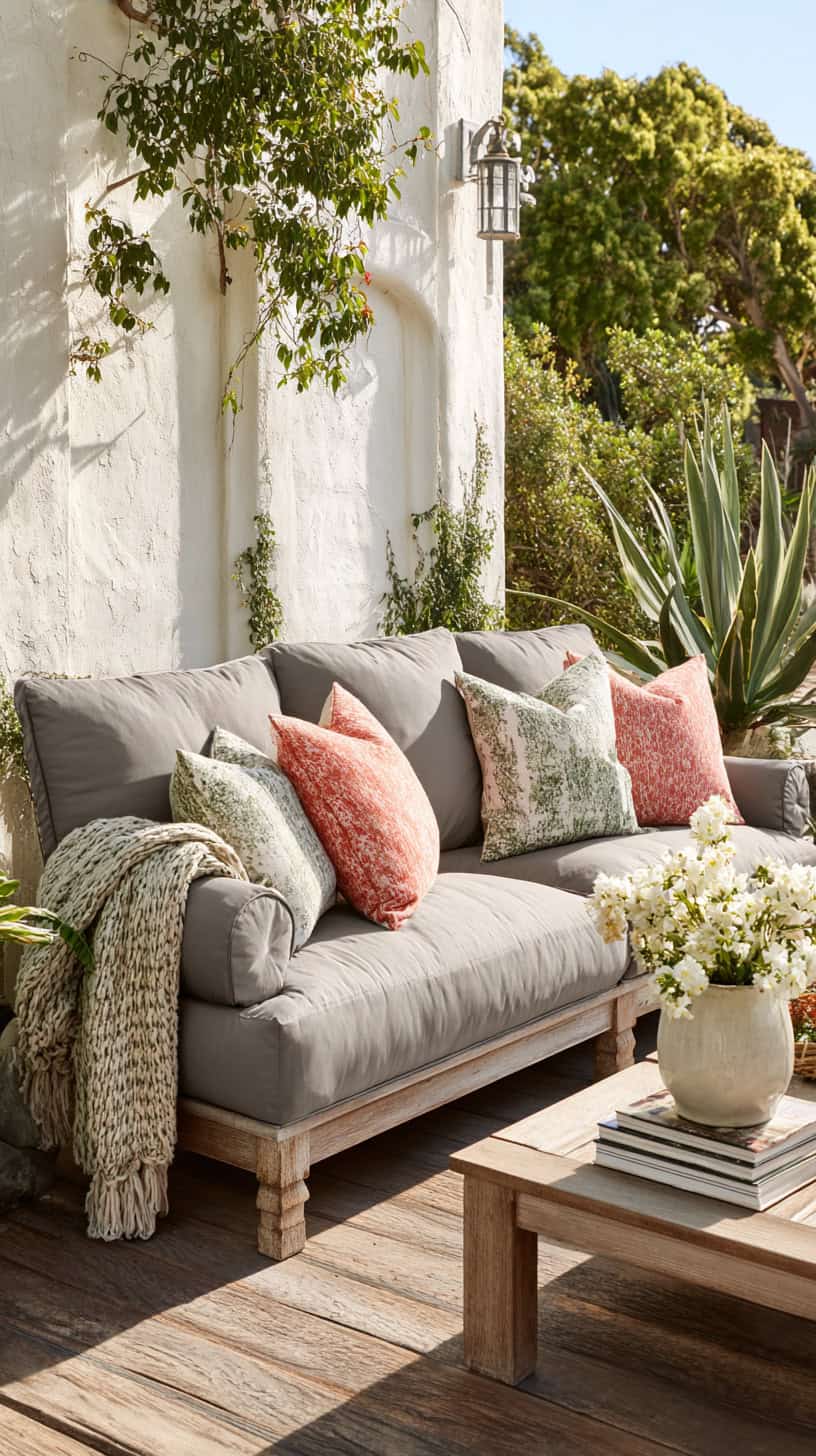 20 Patio Furniture Layouts to Start Planning for Spring 98 Soft Gray Neutral Sofas