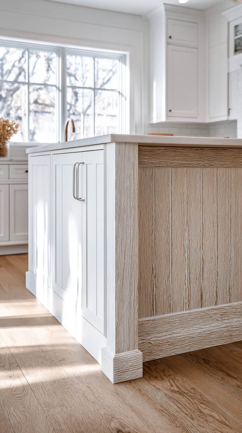 20 Timeless White Kitchen Ideas for Busy Moms 116 Textured White Cabinet Finishes