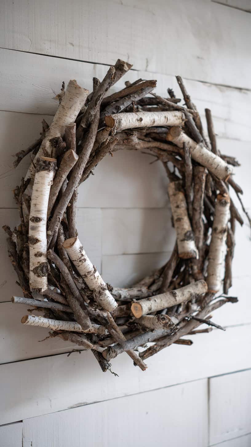 20 Winter Wreath Ideas That Aren't Christmas Themed 88 Twig and Branch Wreath
