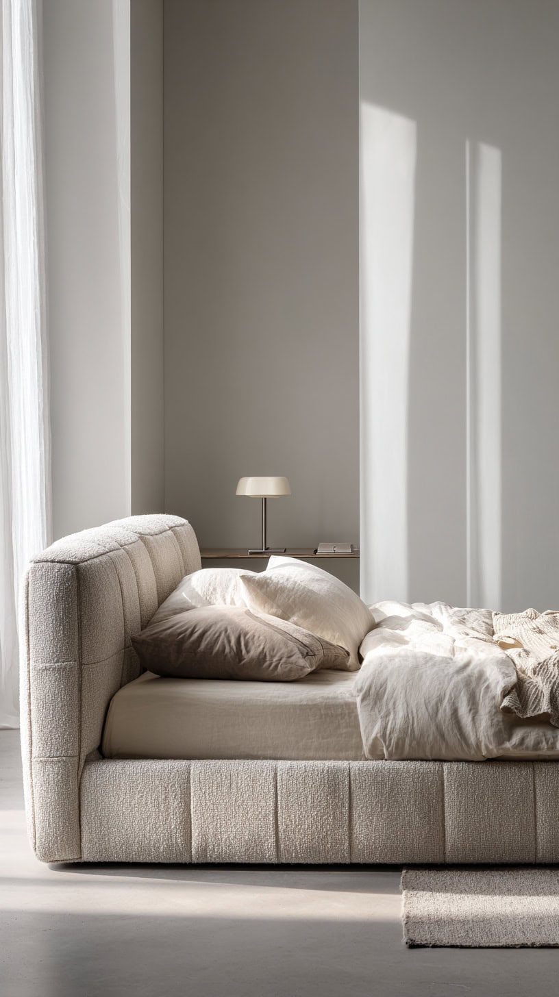 Upholstered Low Profile Bed