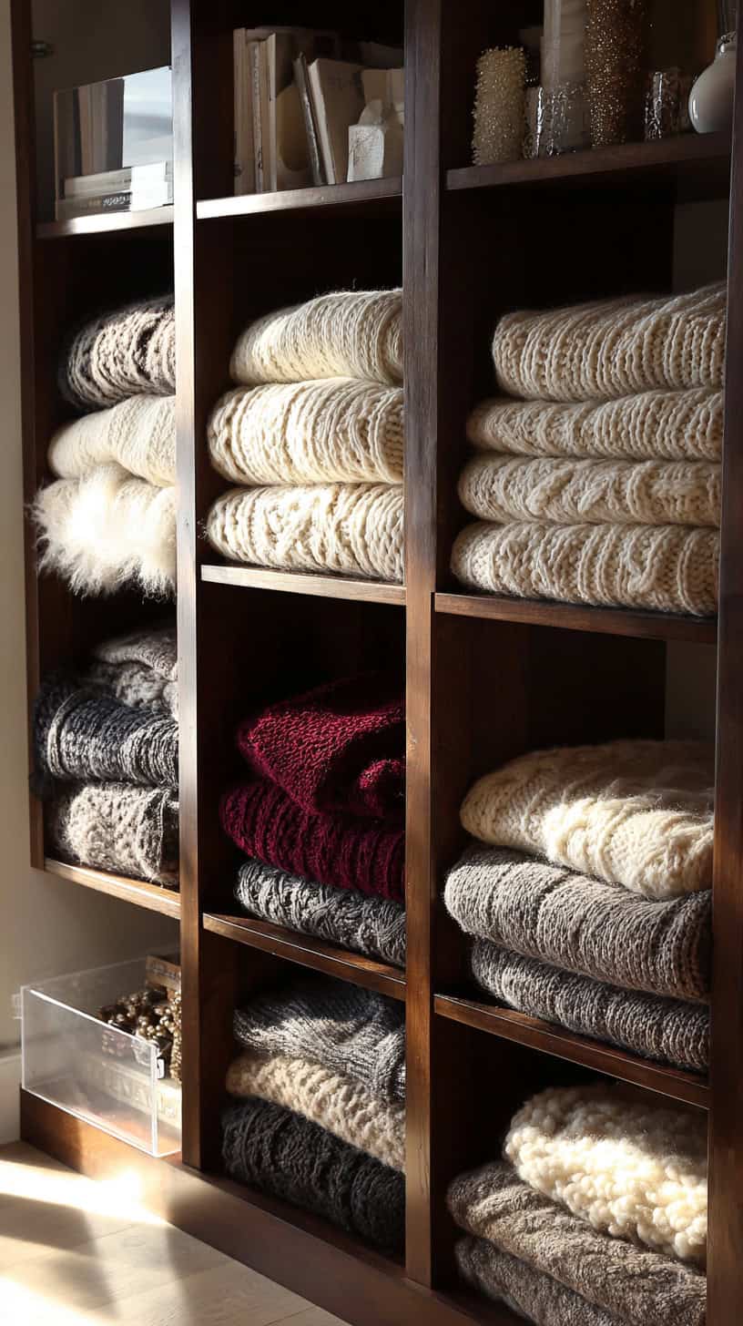 20 Small Closet Organization Ideas to Maximize Space 112 Upper Shelf Dividers for Sweaters