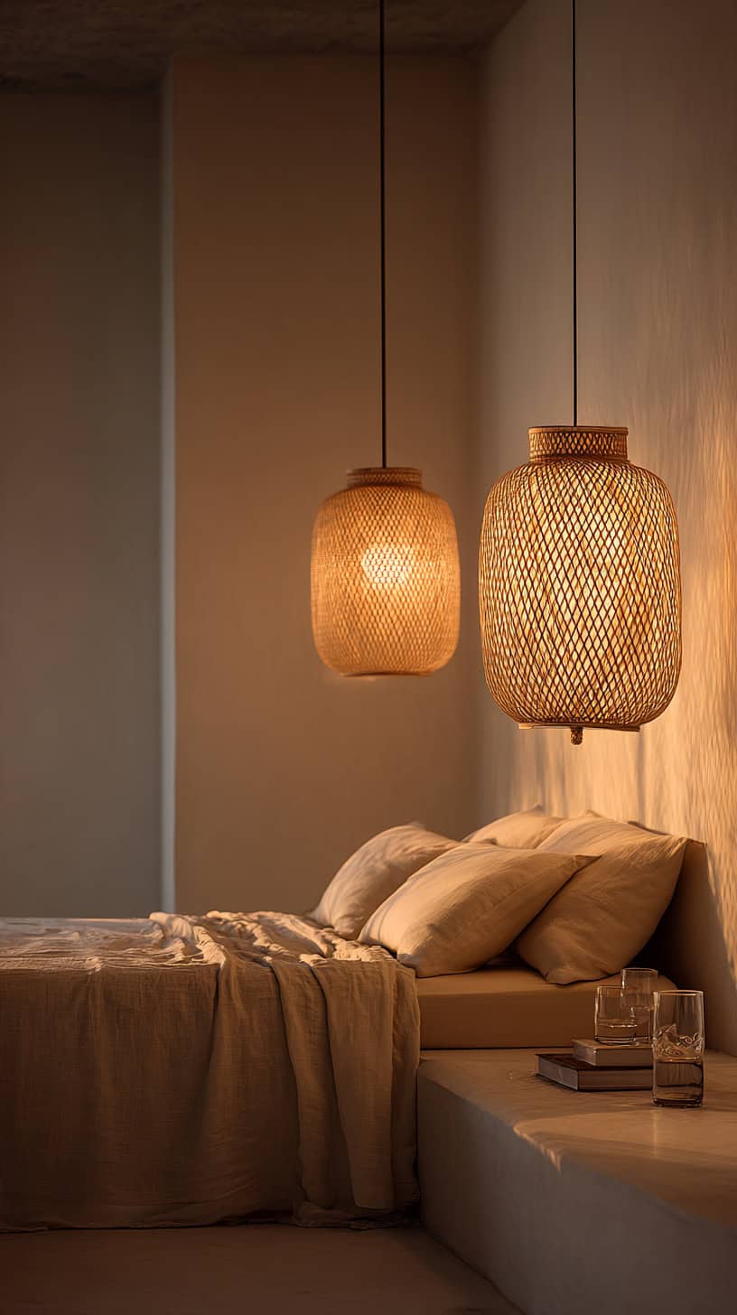 20 Cozy Bedroom Refresh Ideas for Winter Hibernation 94 Warm Dim Pendant Lights