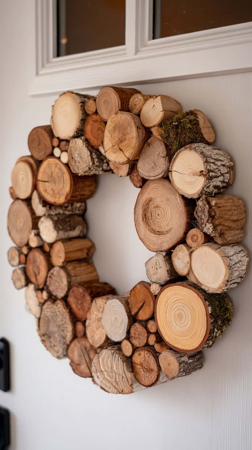 20 Winter Wreath Ideas That Aren't Christmas Themed 102 Wooden Tag Wreath