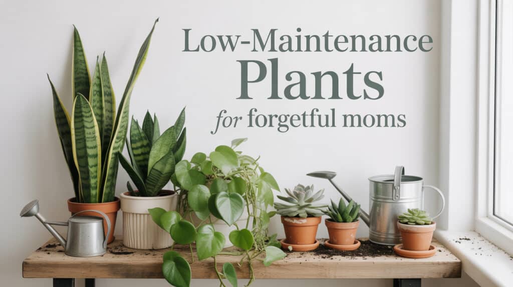 Low-Maintenance Plants for Forgetful Moms