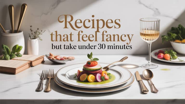 Recipes That Feel Fancy but Take Under 30 Minutes
