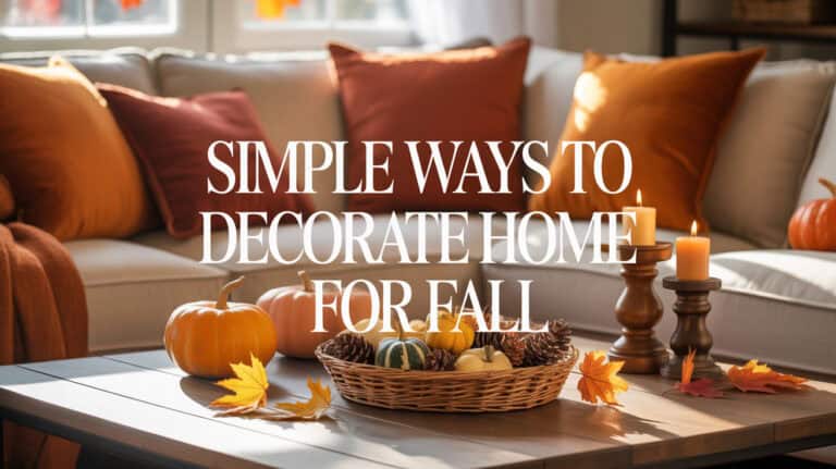 Simple Ways to Decorate Home for Fall