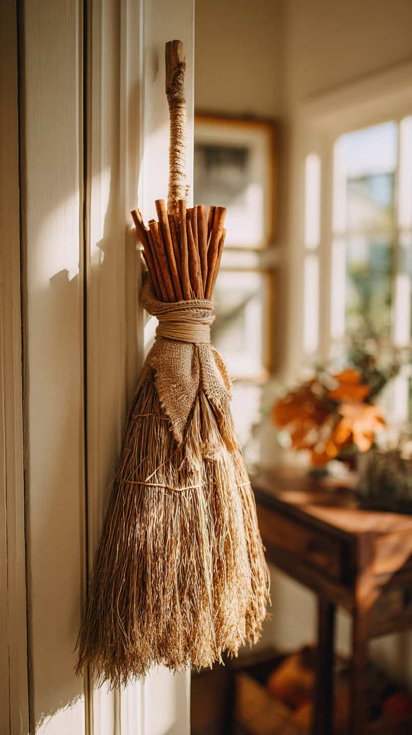 Cinnamon Broom Entryway