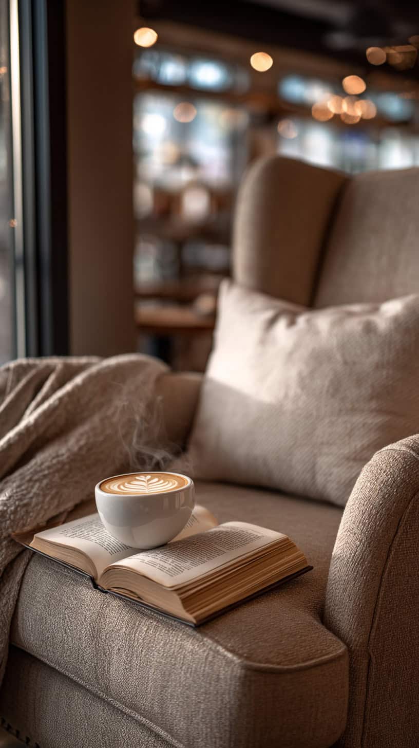 Cozy Coffee Shop Reading