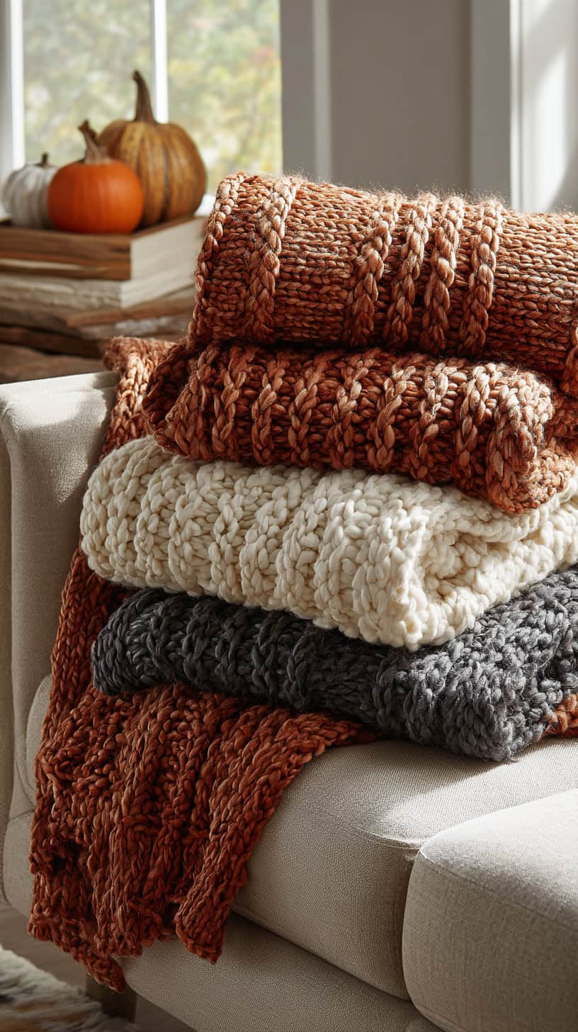 Cozy Knit Throw Blankets