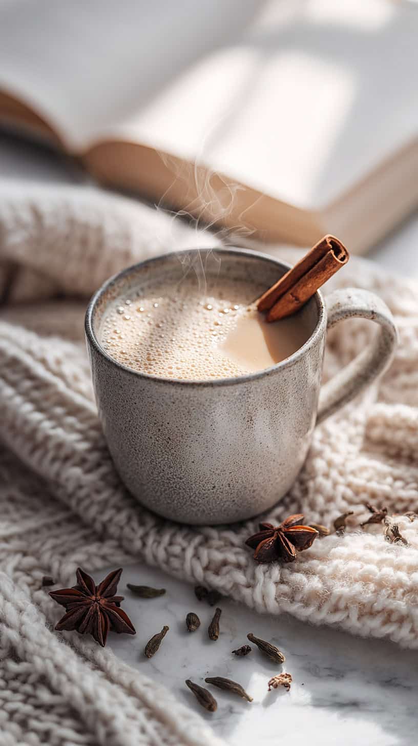 Cozy Vanilla Chai Latte