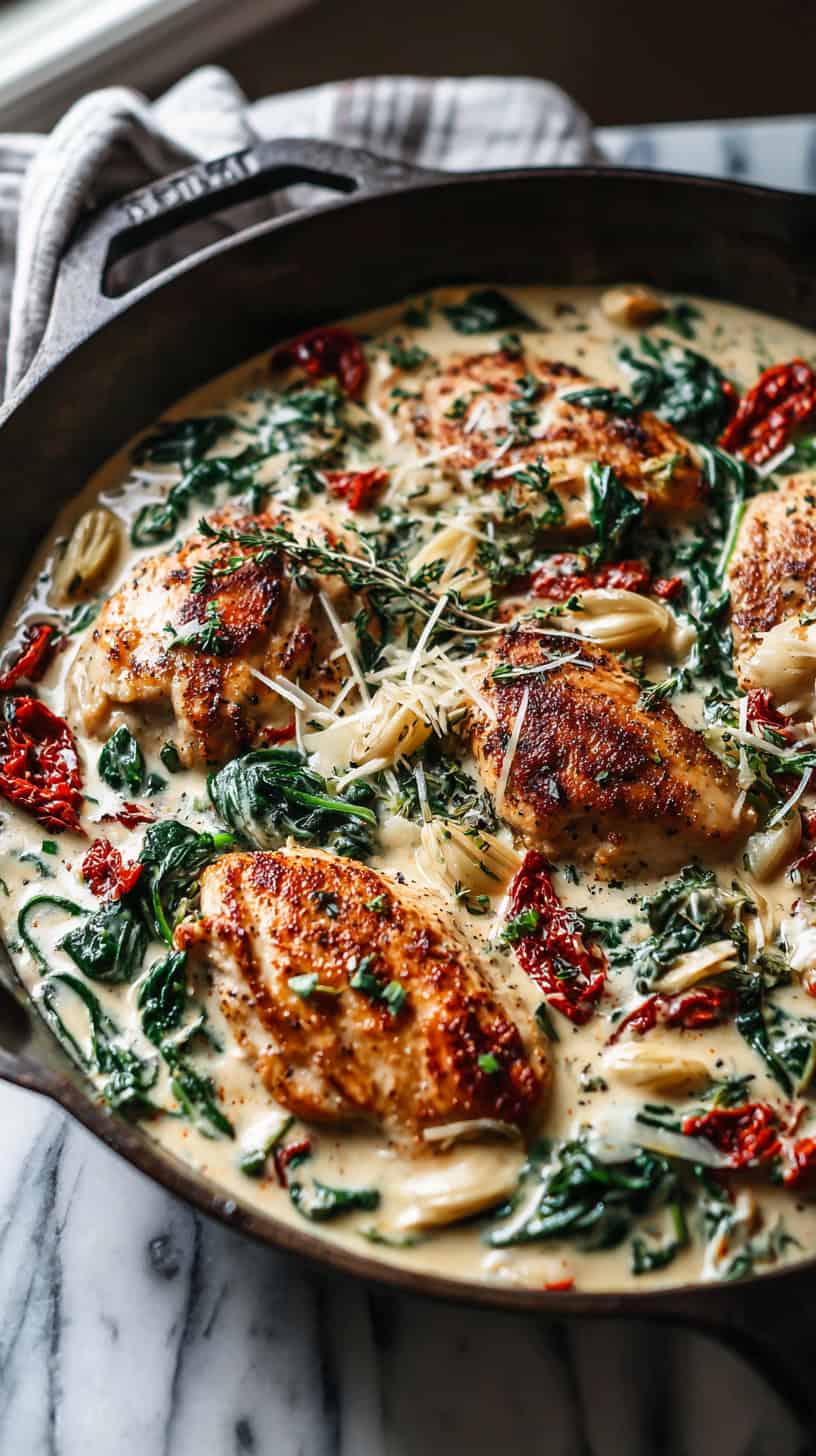 Creamy Tuscan Chicken Skillet