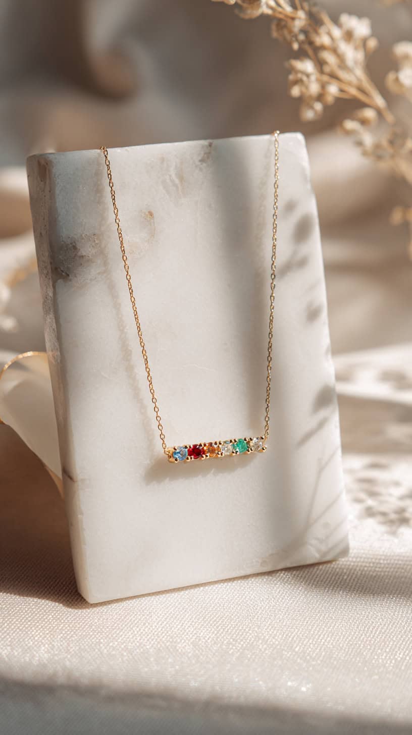 Custom Birthstone Necklace