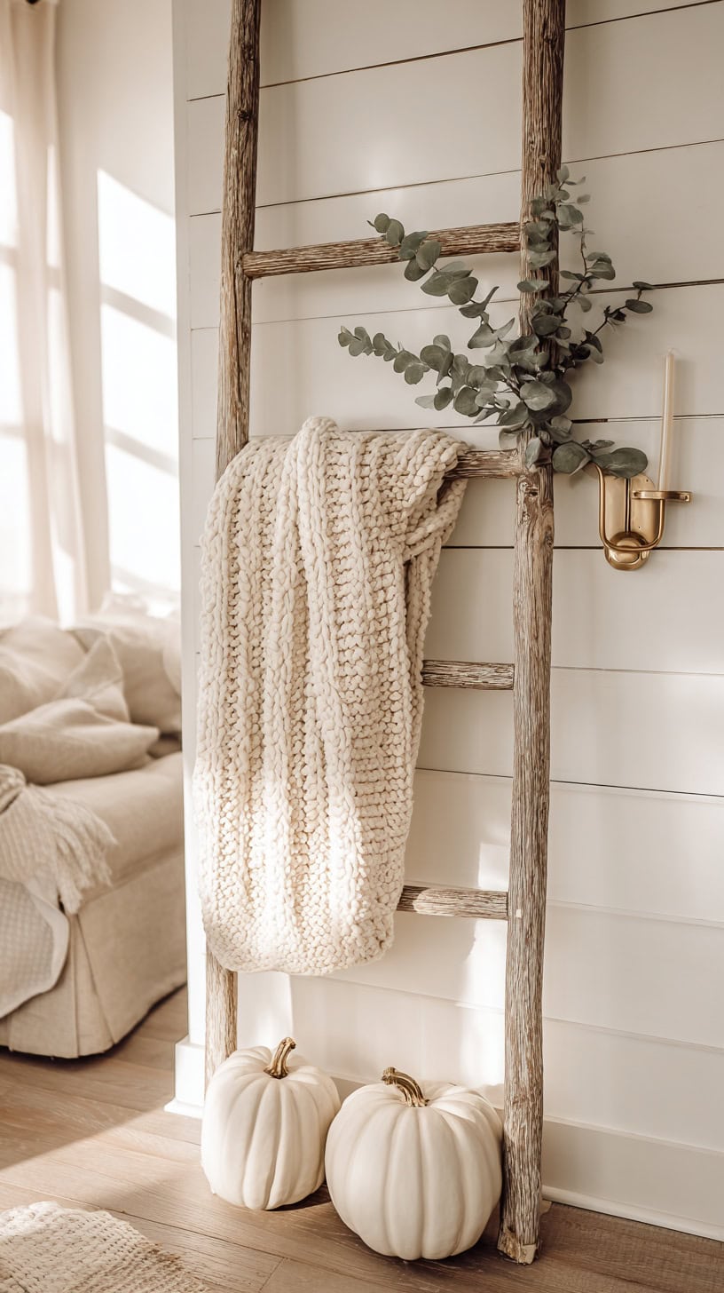 Farmhouse Ladder Shelf