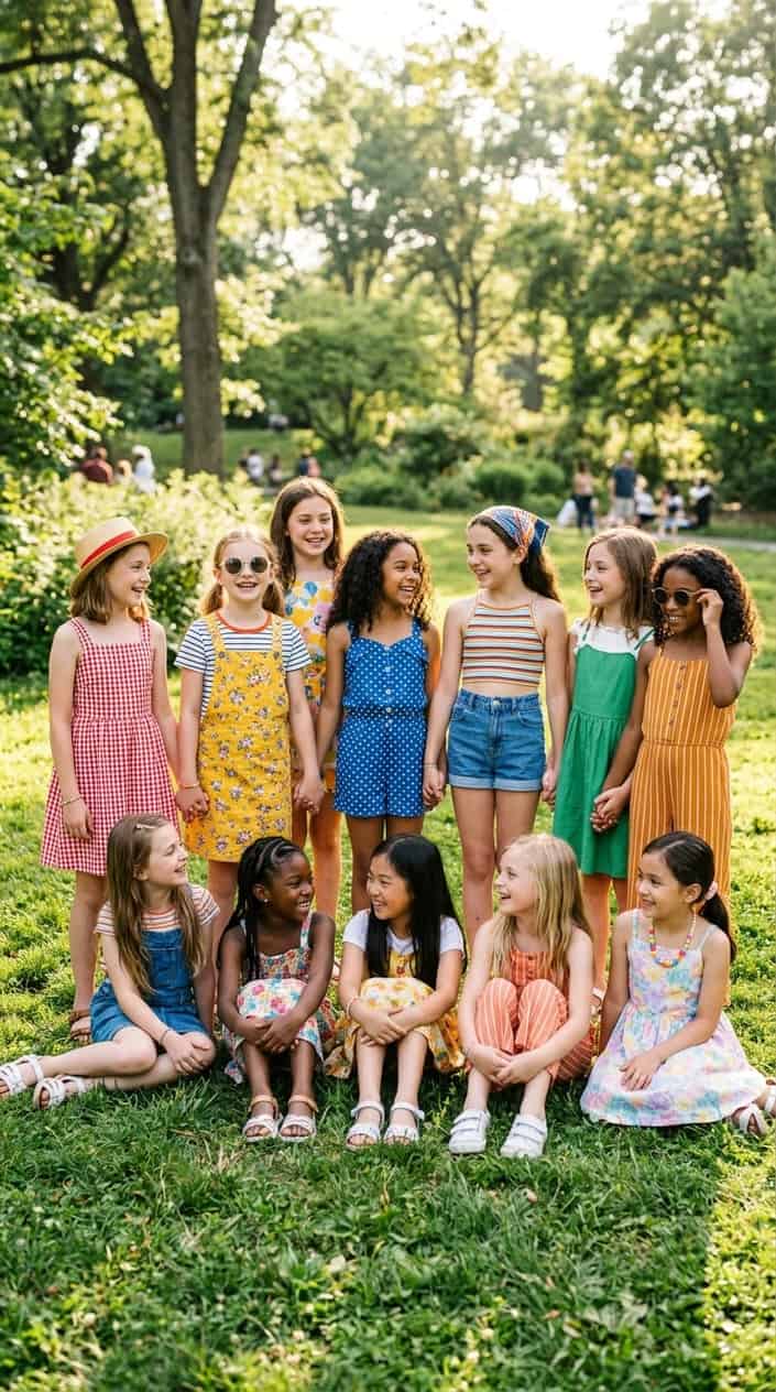 15 Retro-Inspired Girls’ Summer Outfits (That Don’t Rely on Character Licensing)