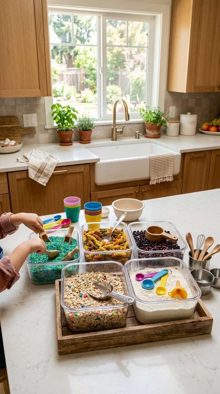 17 Sensory Bin Ideas That Use Stuff Already in Your Kitchen