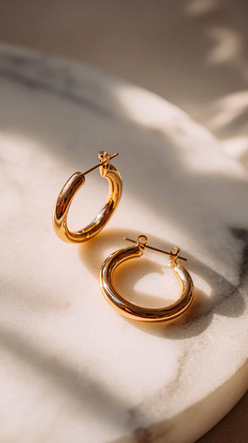 Gold Hoop Earrings
