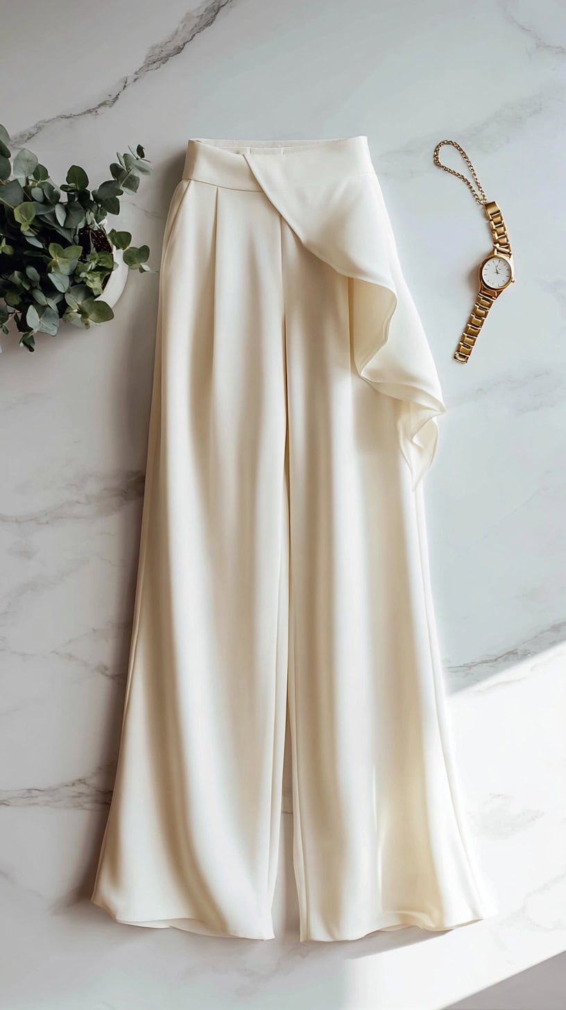 High-Waisted Wide-Leg Pants