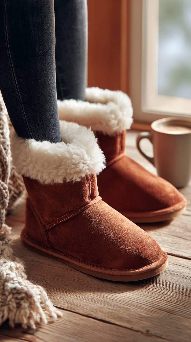 Lightweight Shearling Boots