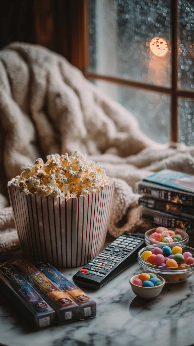 Cozy Rainy Day Activities for Grandma and Grandkids 60 Mystery Movie Marathon Night