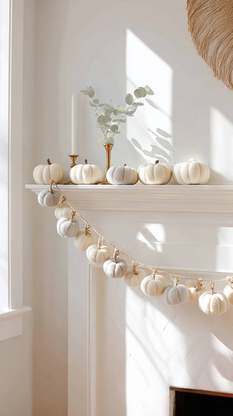 Neutral Pumpkin Garland