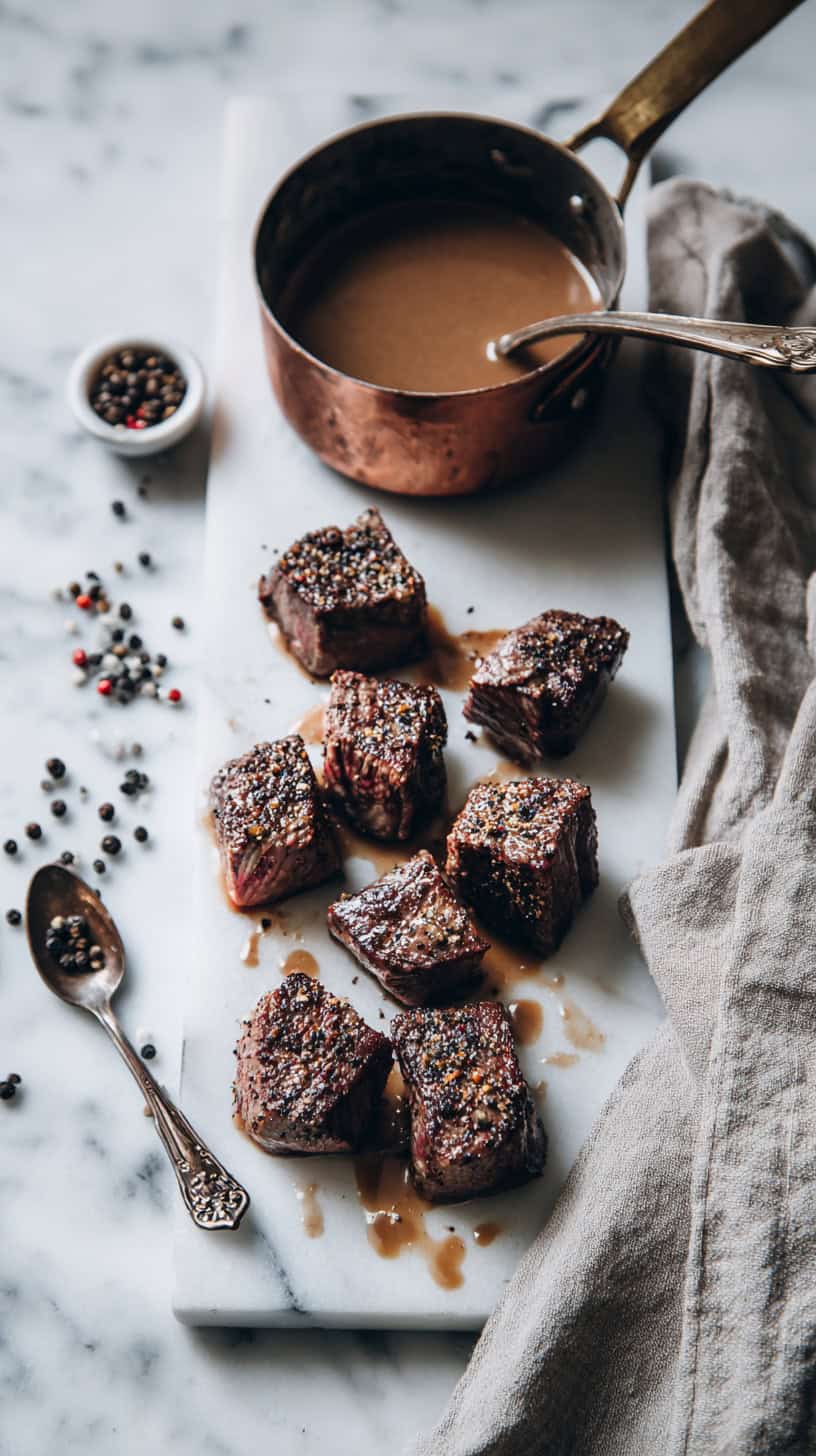 Steak Au Poivre Bites