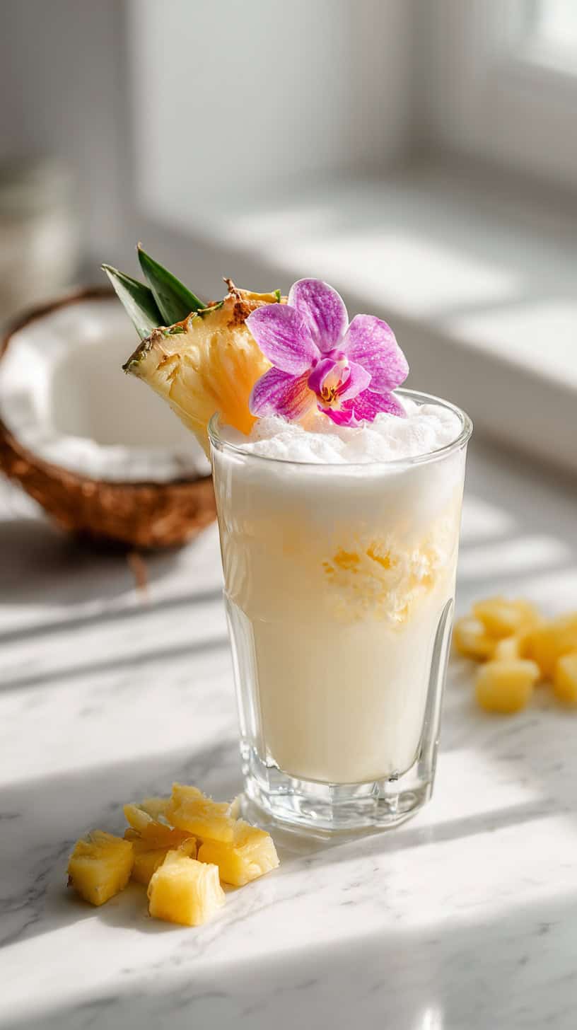 Tropical Piña Colada Mocktail