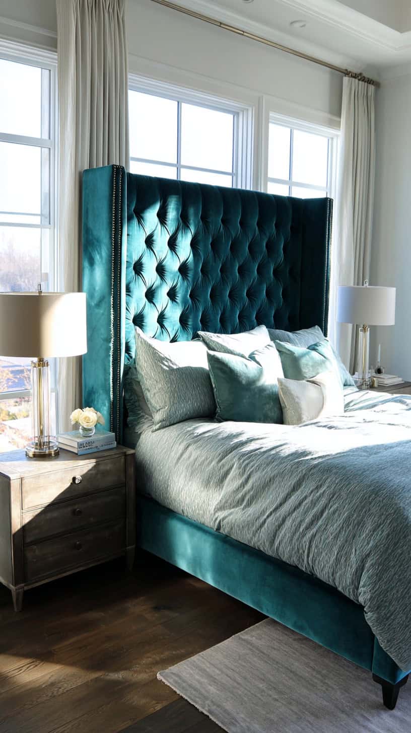 Velvet Headboard Accent