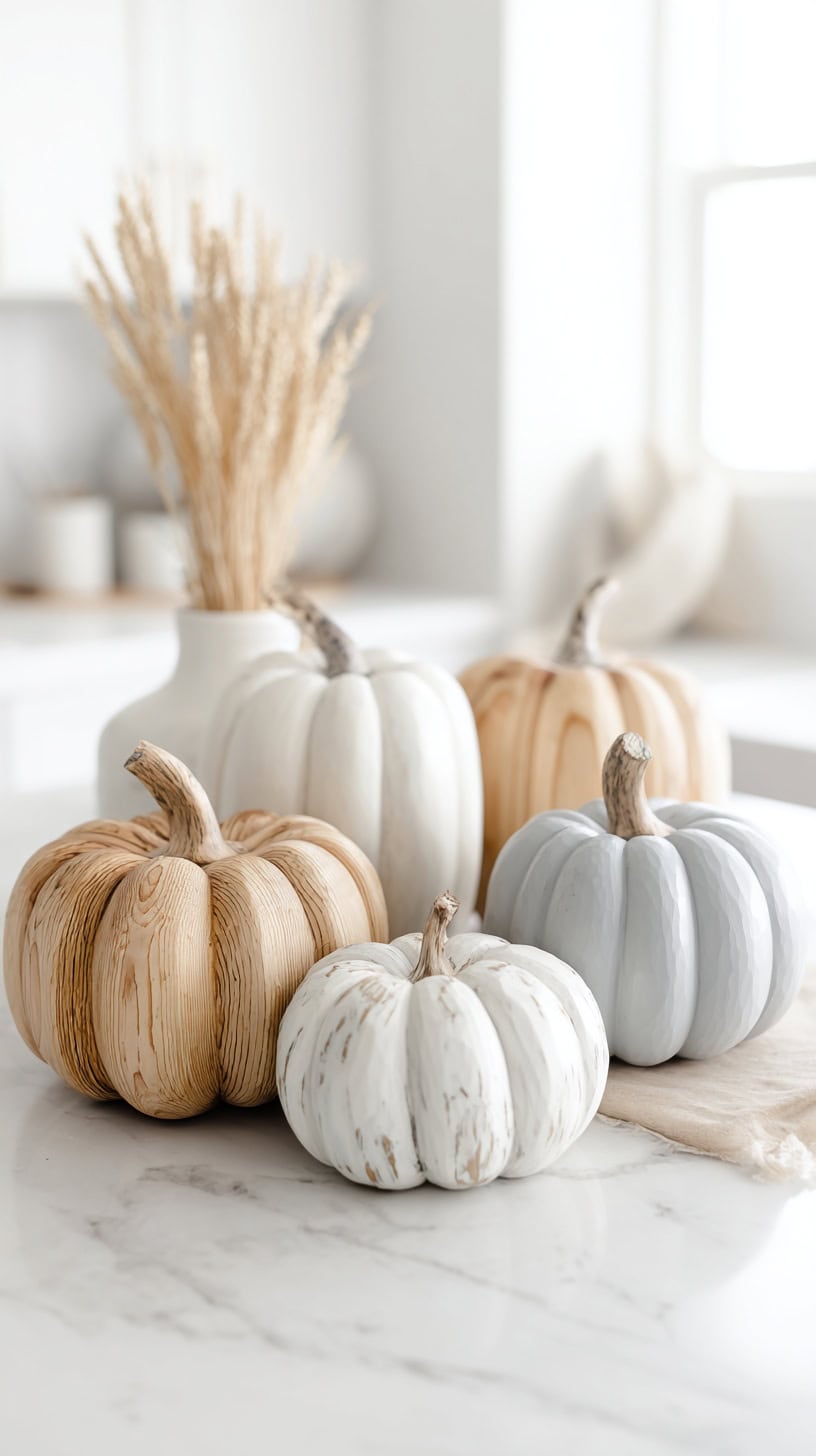 Wooden Pumpkin Centerpiece
