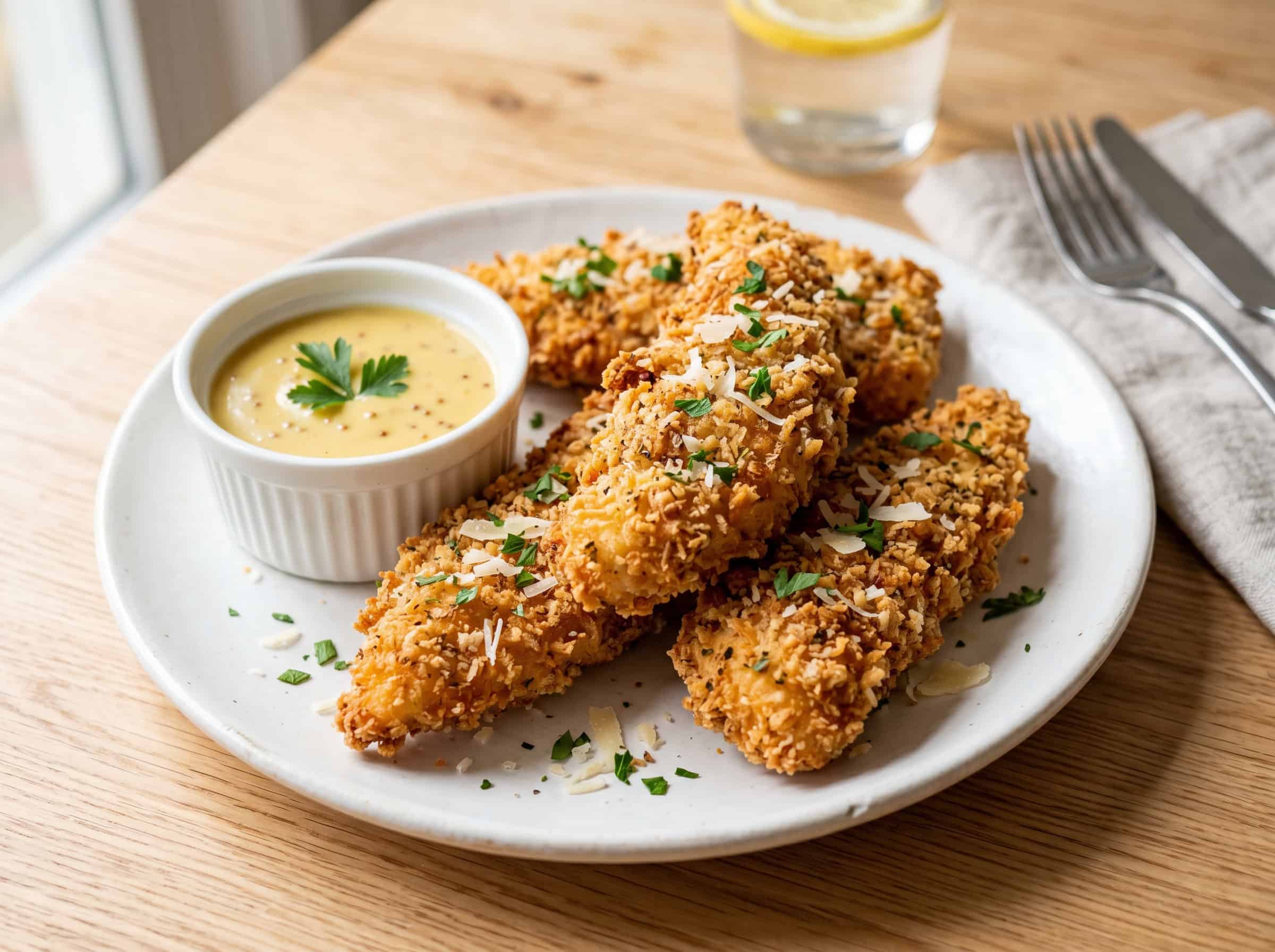 Parmesan-Crusted Baked Chicken Tenders