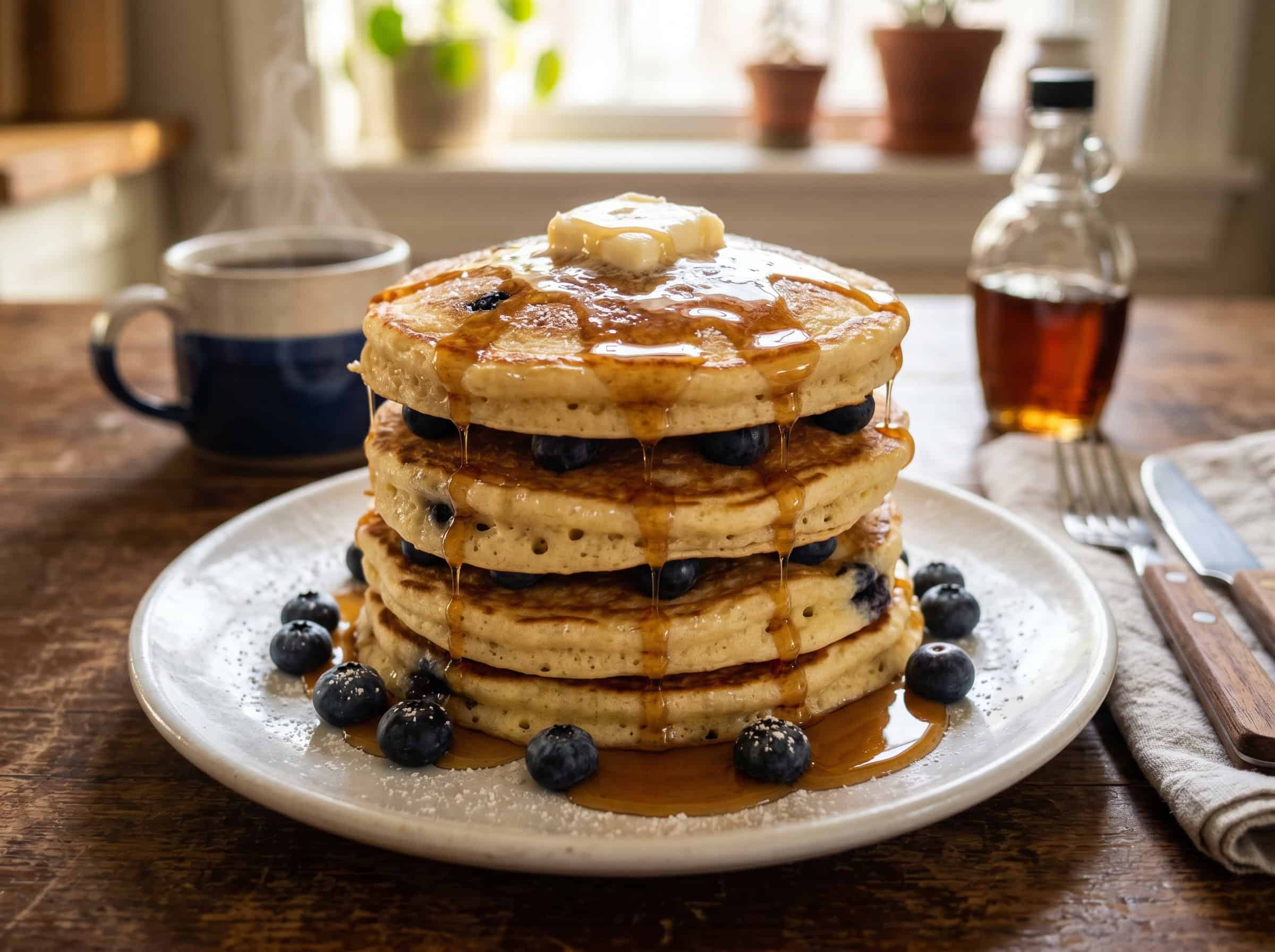 Fluffy Buttermilk Pancakes for Dinner