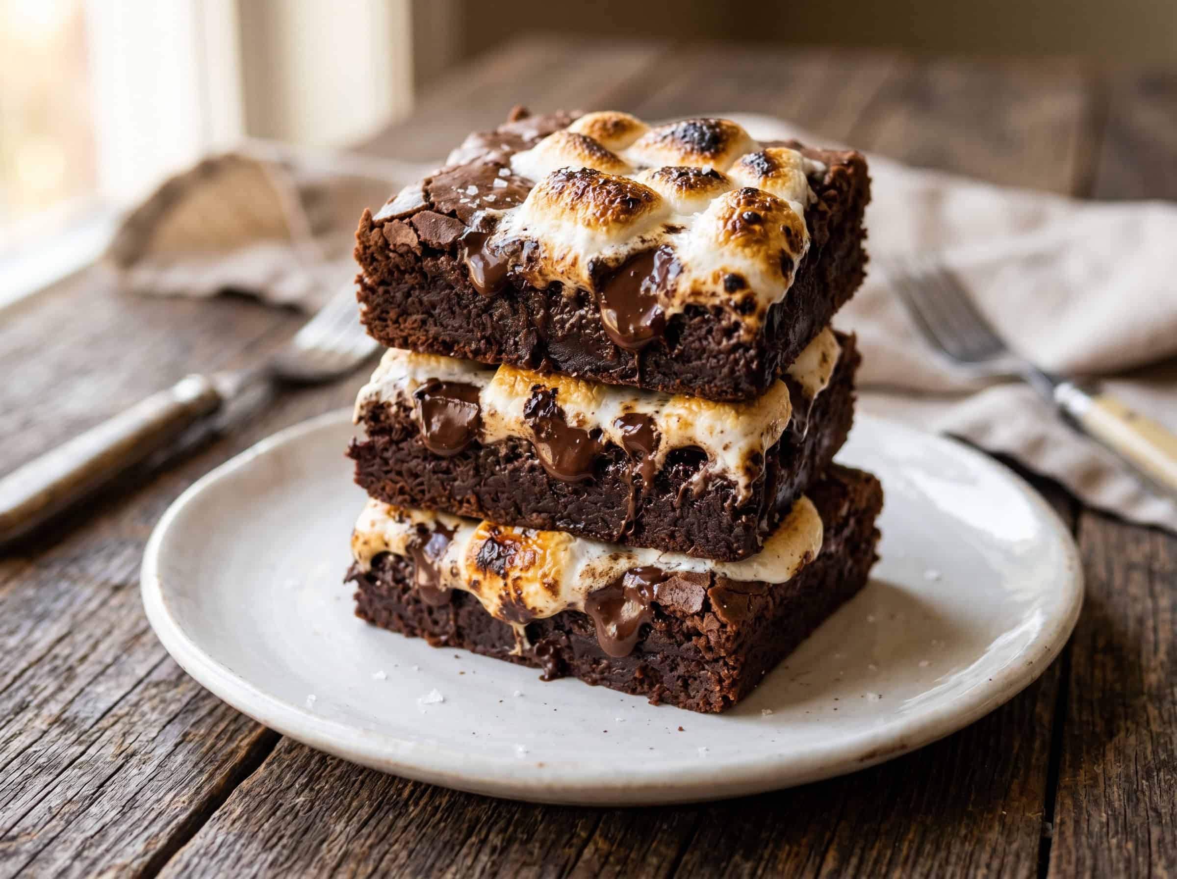 S'mores Fudge Brownies