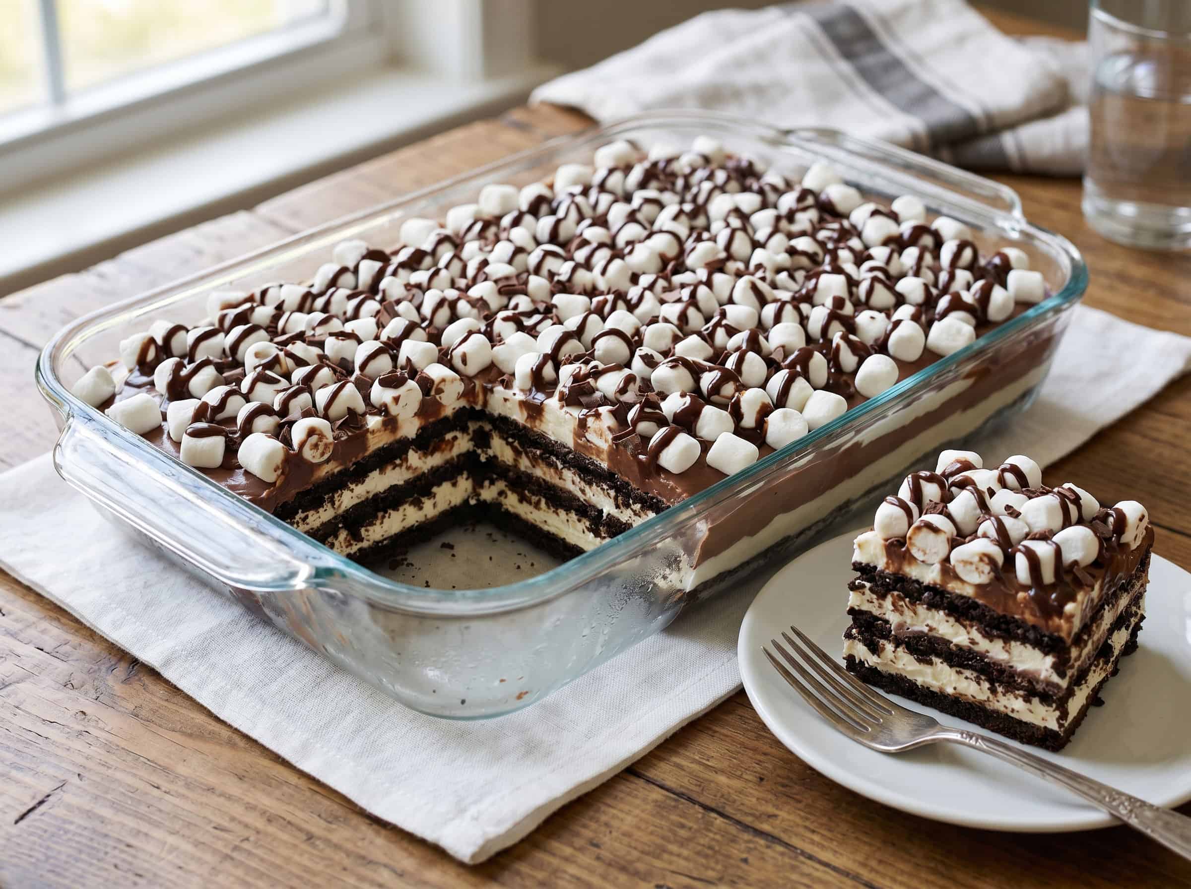 No-Bake S'mores Icebox Cake