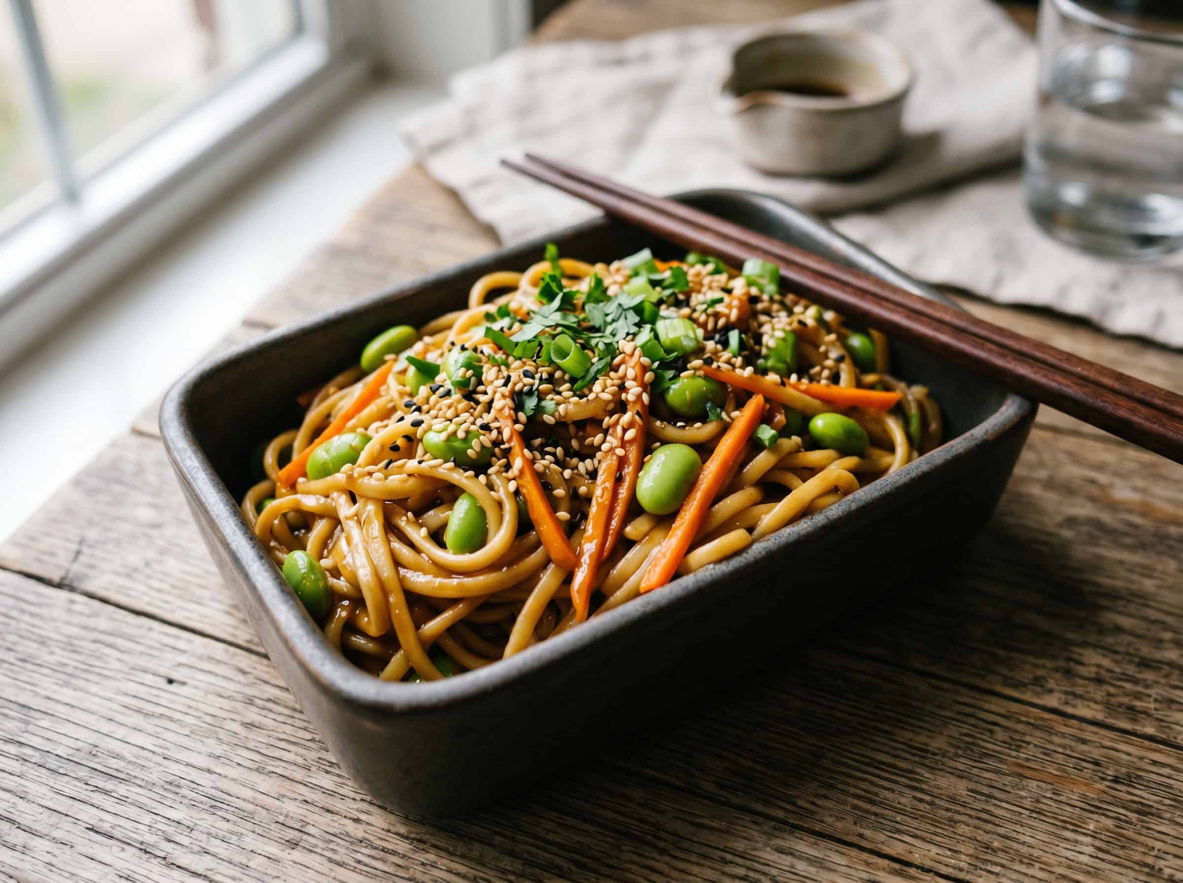 Sesame Noodle Salad with Edamame