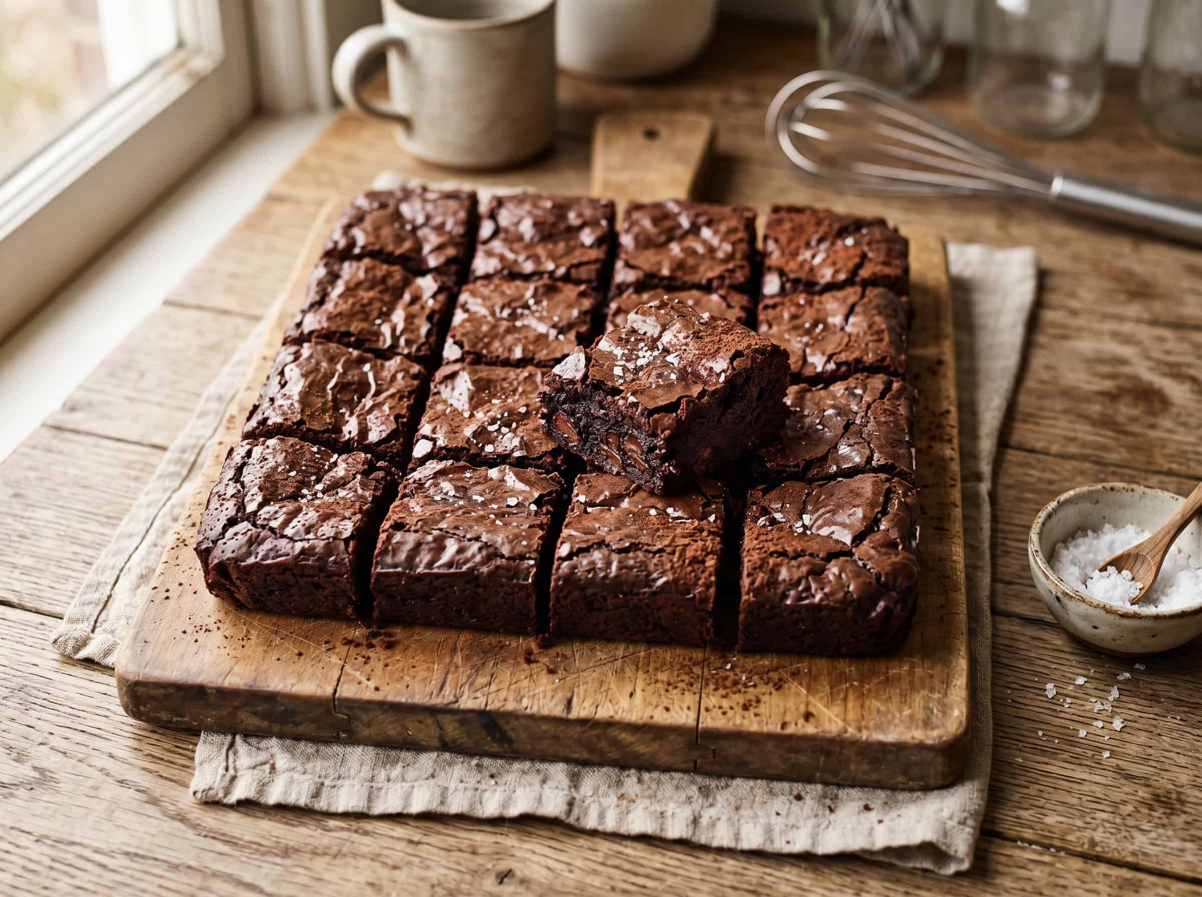 Fudgy One-Bowl Brownies