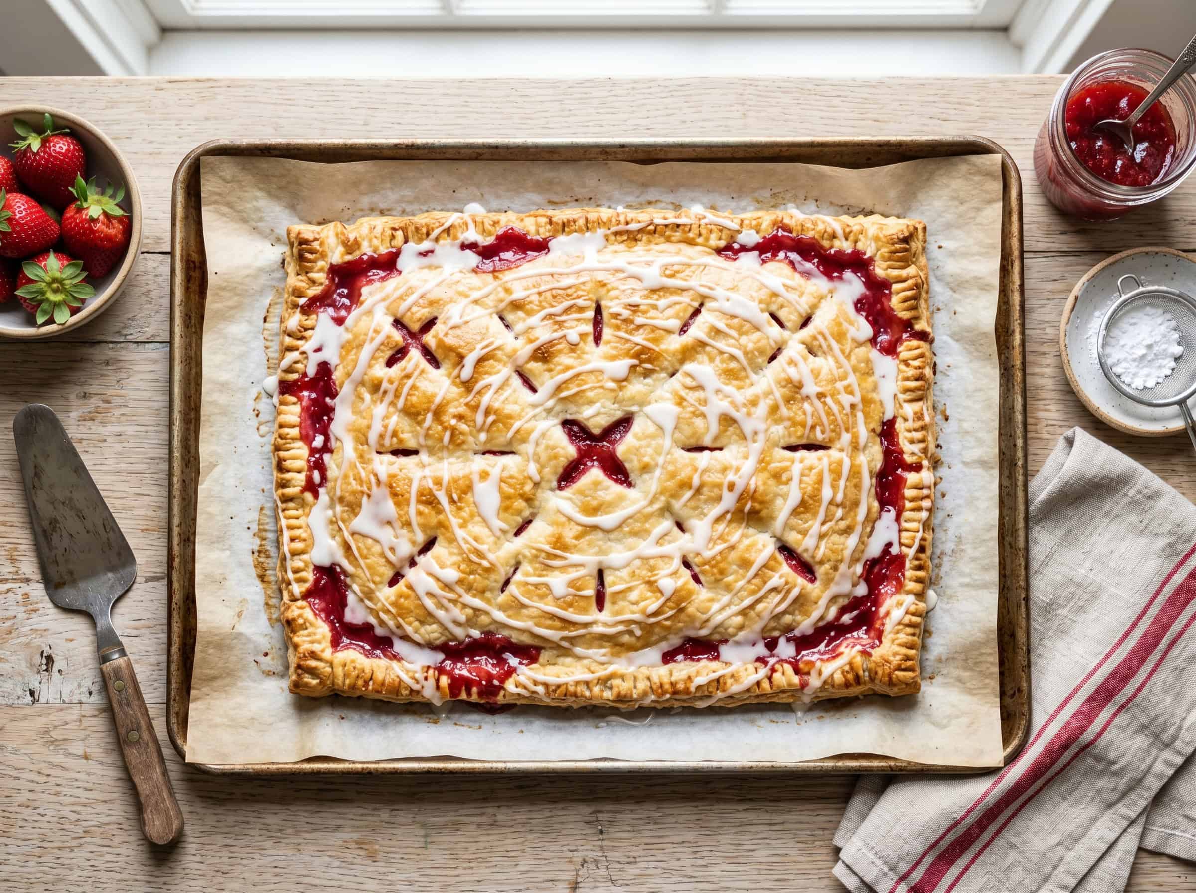 Strawberry Slab Pie