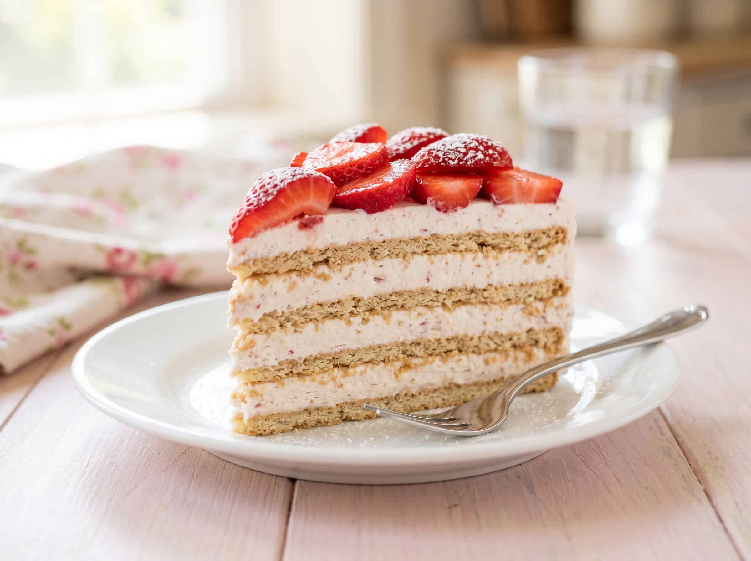 No-Bake Strawberry Icebox Cake
