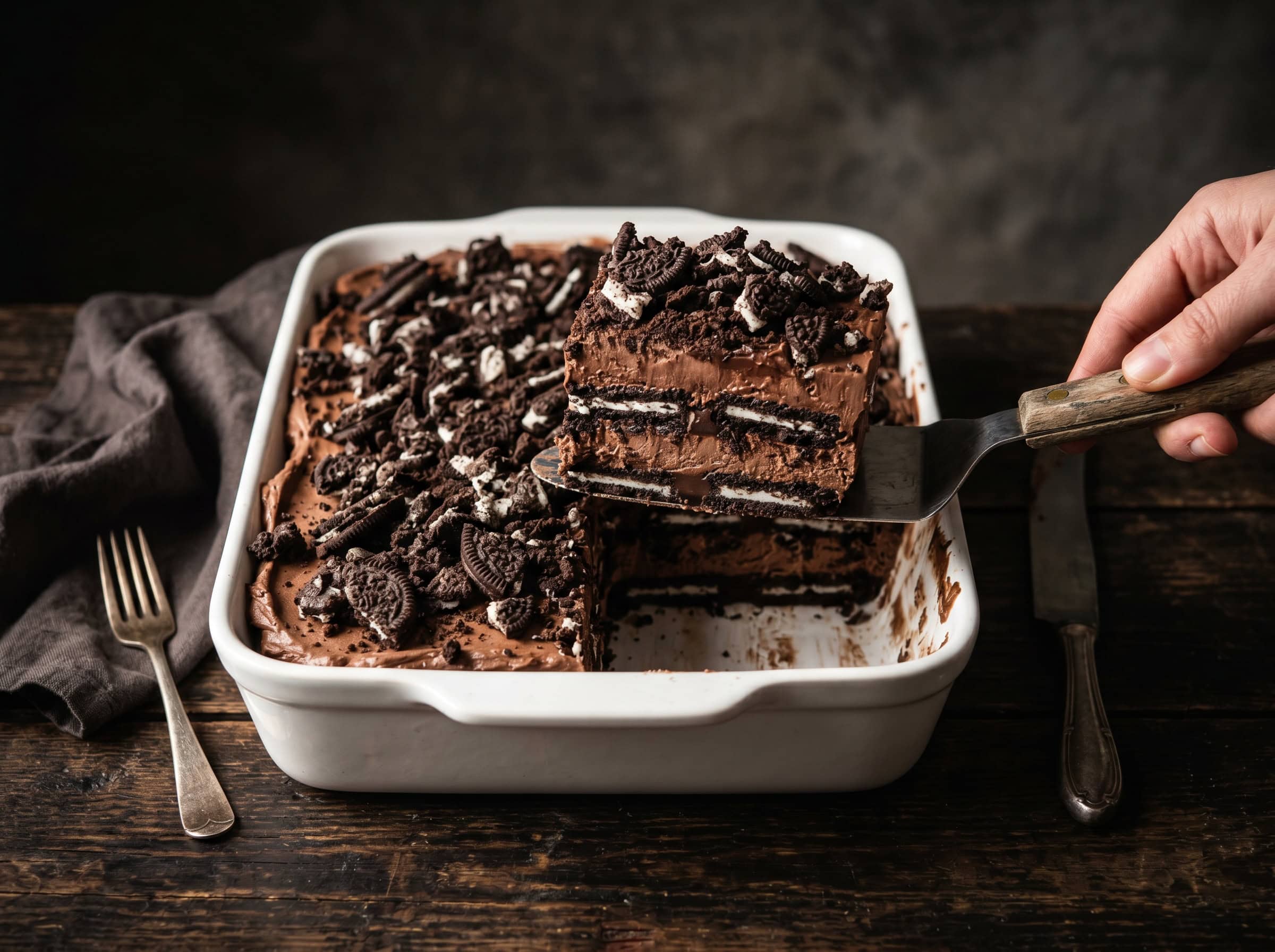 Chocolate Oreo Icebox Cake