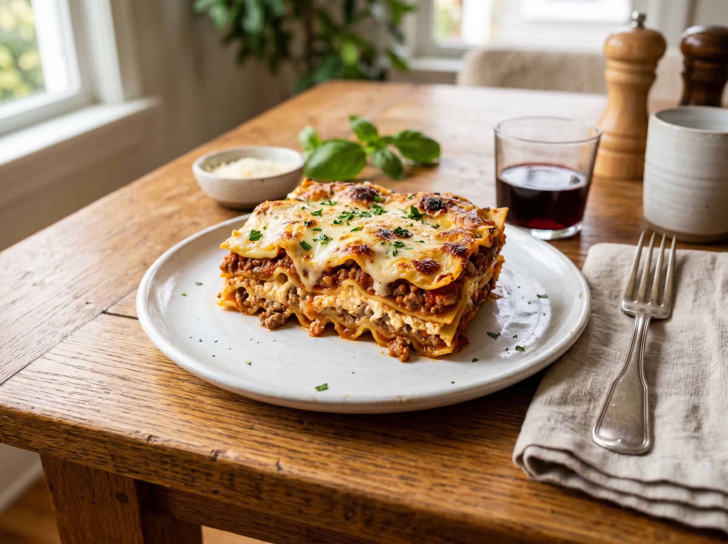 Sunday Meat Lasagna