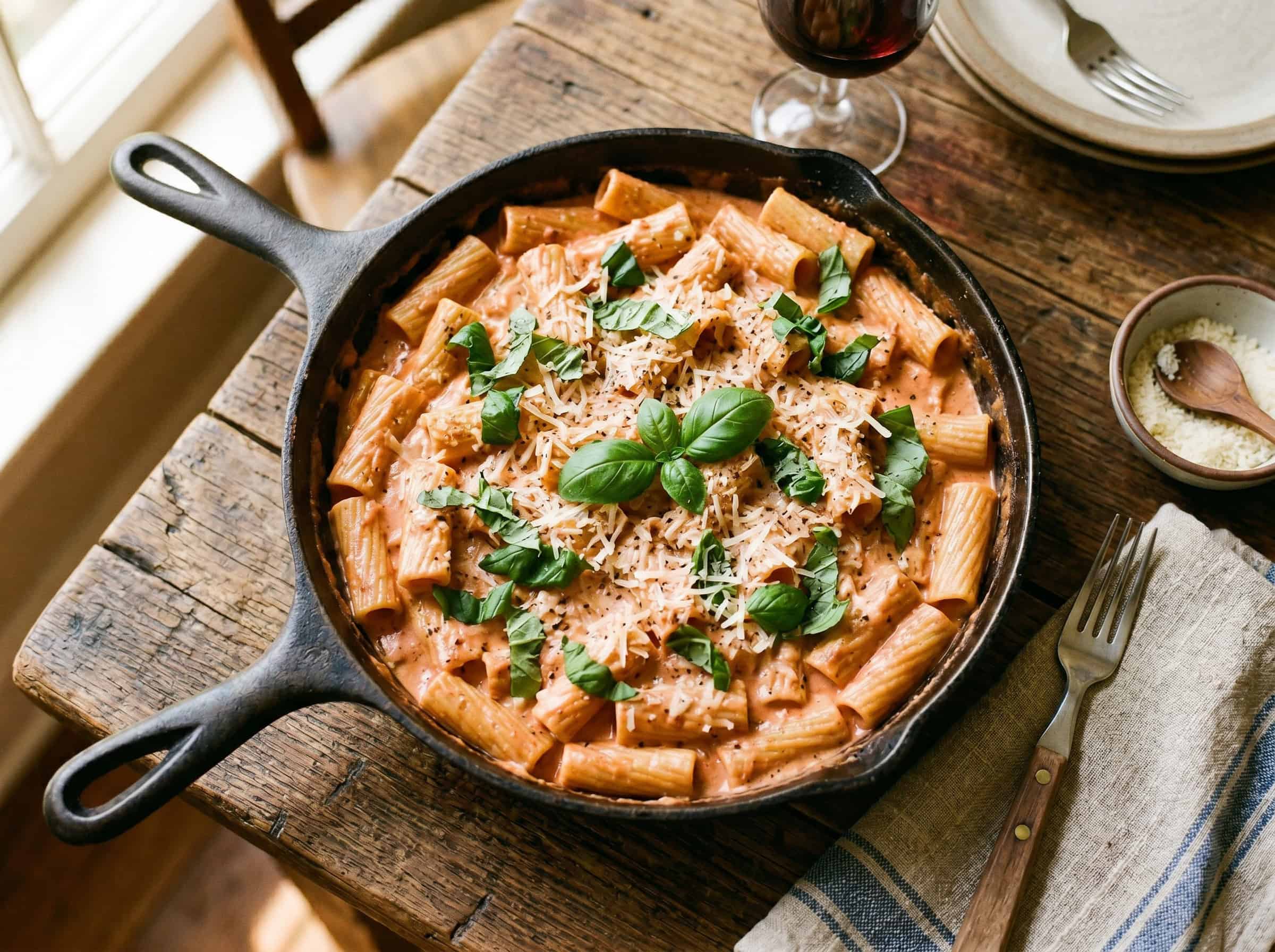 Creamy Vodka Sauce Rigatoni